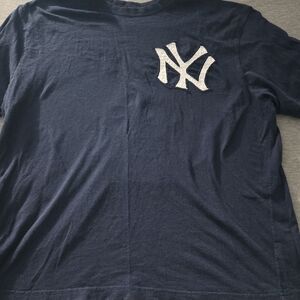 Navy Blue NY Logo Men's Short Sleeve Tee
